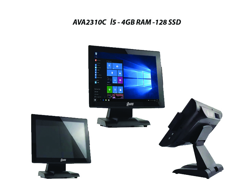 Dokunmatik POS PC AVA-2310 15'' İ5 3.NESİL 4GB RAM 128 SSD - Görsel 2